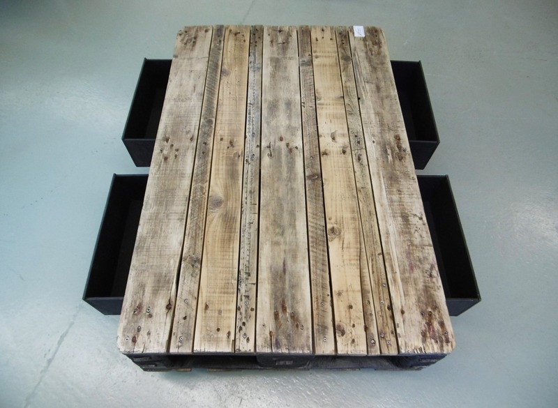 Paletten Tisch Schublade